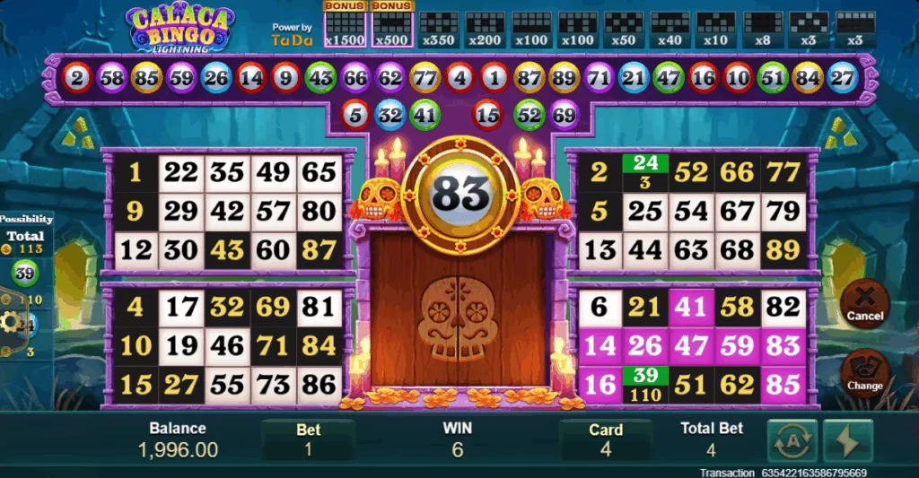 Calaca Bingo slot features and rtp