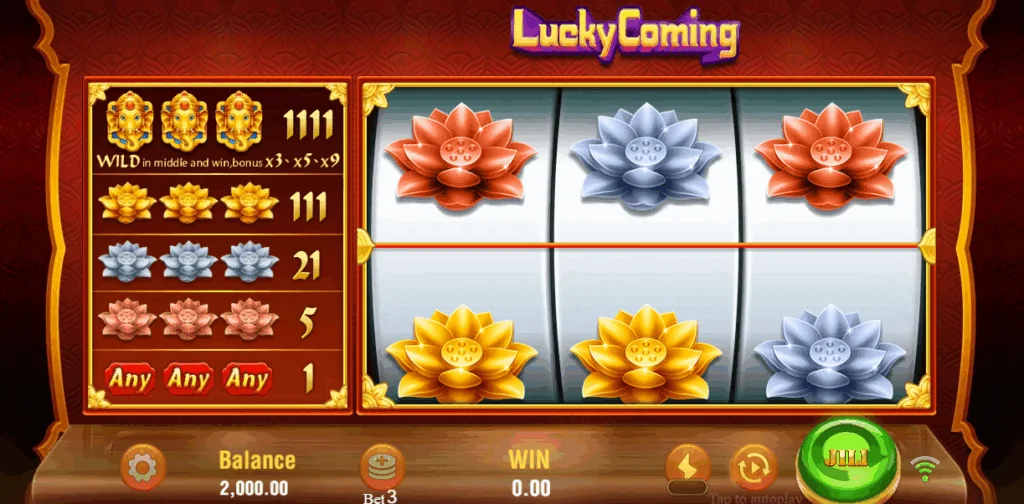 Lucky Coming slot game screenshot
