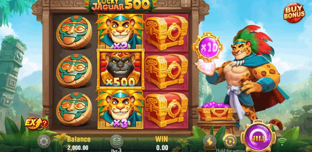 Lucky Jaguar 500 slot game screenshot