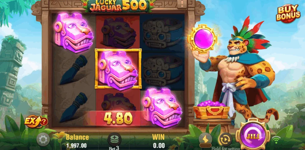 Lucky Jaguar 500 demo gameplay