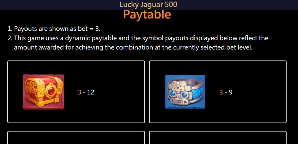 how to play Lucky Jaguar 500 slot game