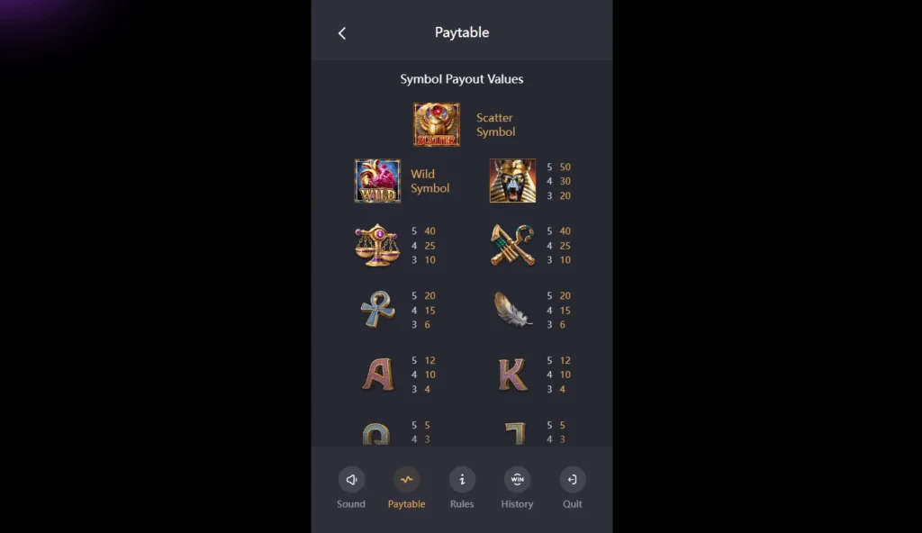 how to play Anubis Wrath slot game