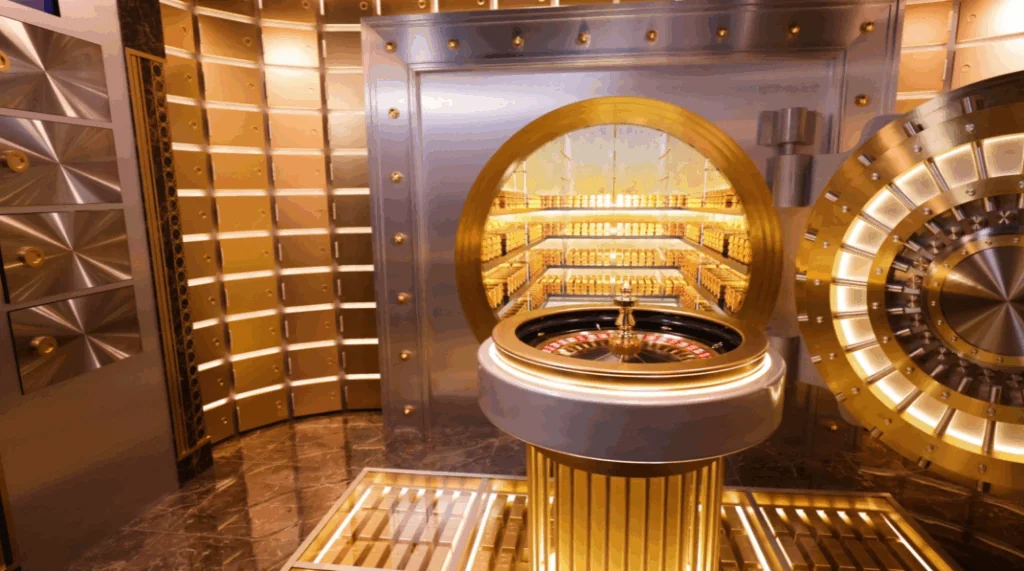 how to play Gold Vault Roulette game