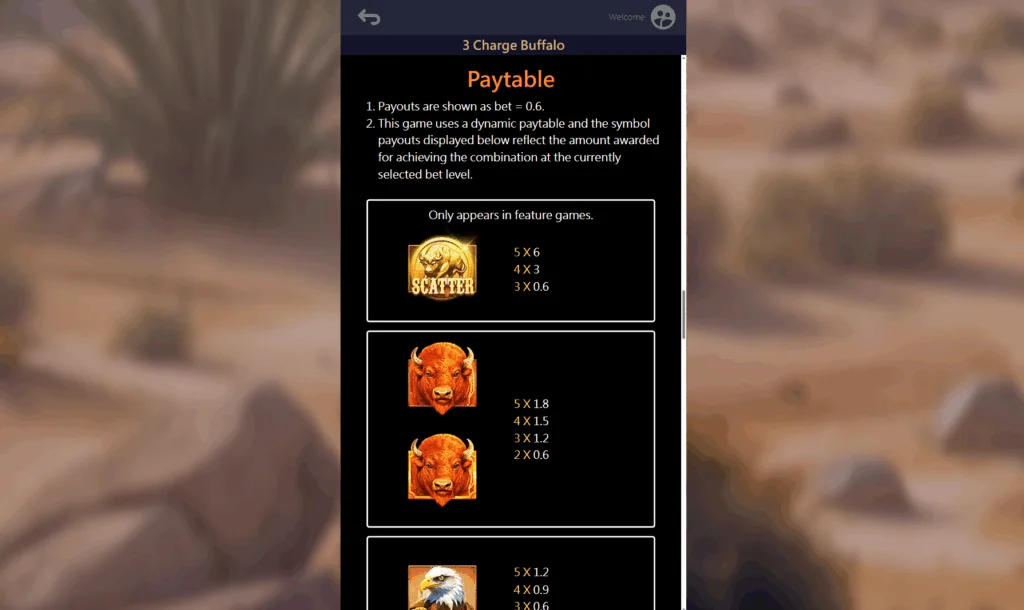 how to play 3 Charge Buffalo slot game
