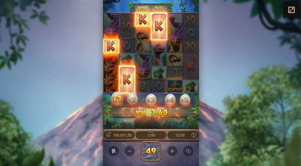 Jurassic Kingdom slot features and rtp