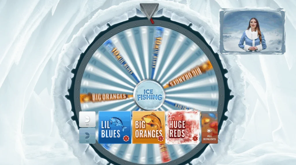 Ice Fishing slot game screenshot