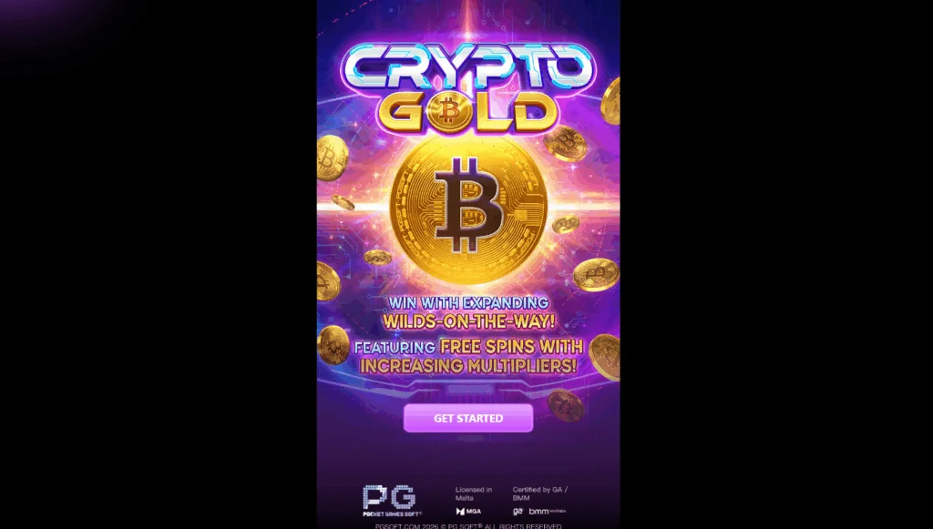 Crypto Gold slot game screenshot