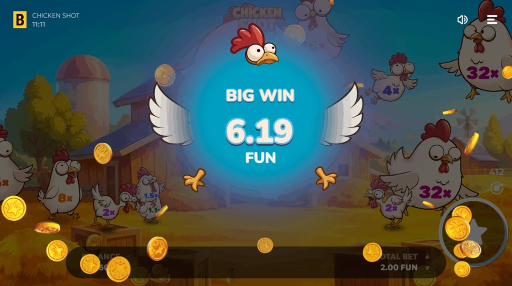 Chicken Shot slot features and rtp