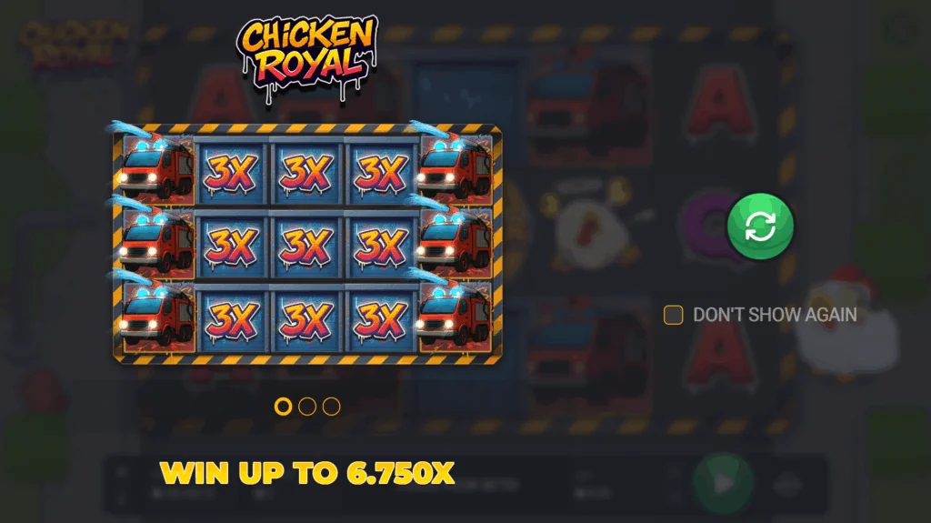 Chicken Royal slot game screenshot