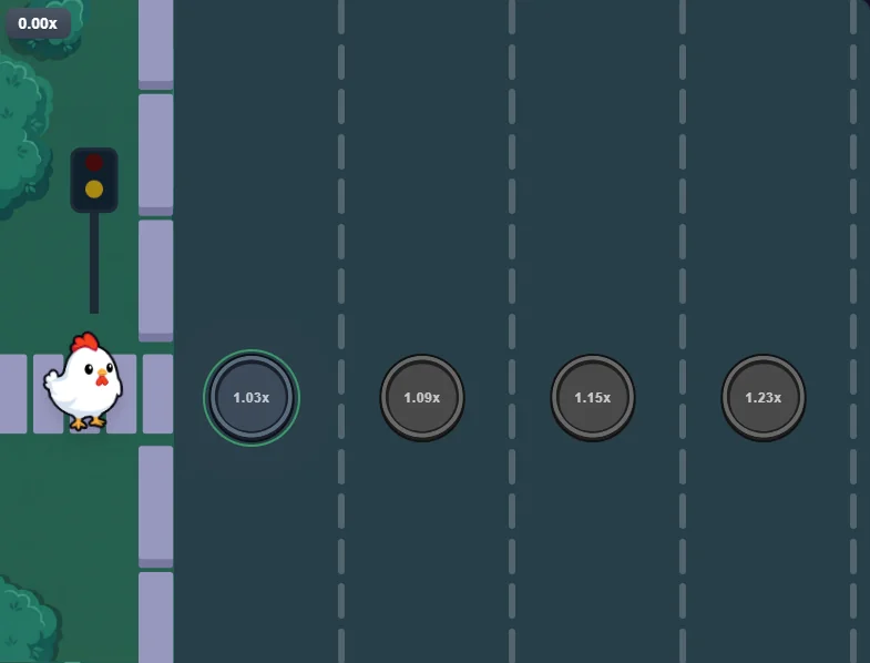 Chicken Cross slot game screenshot