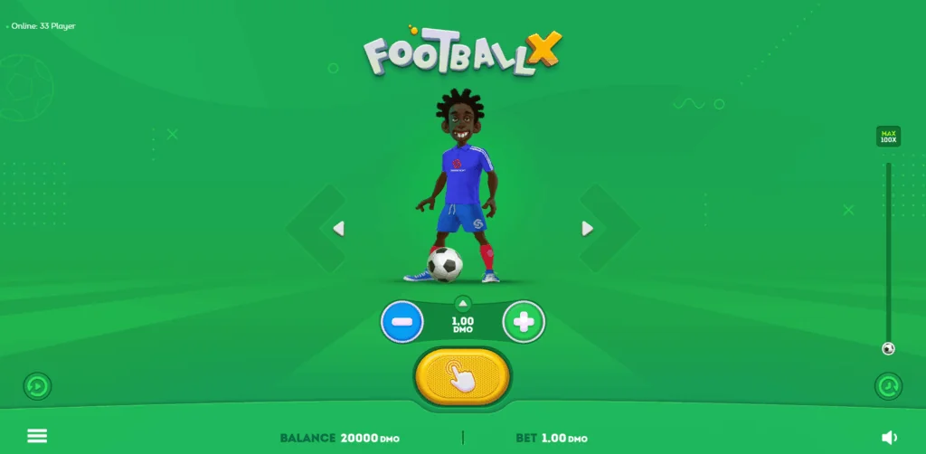 FootballX slot game screenshot