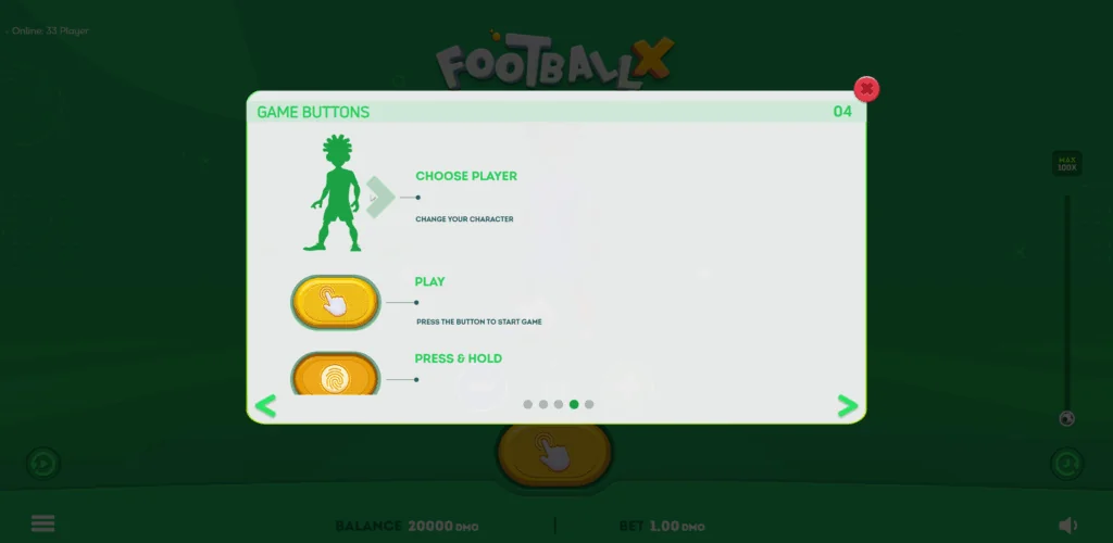 how to play FootballX slot game