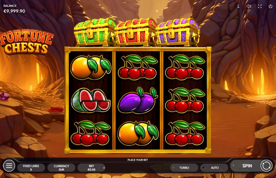 Fortune Chests slot game screenshot