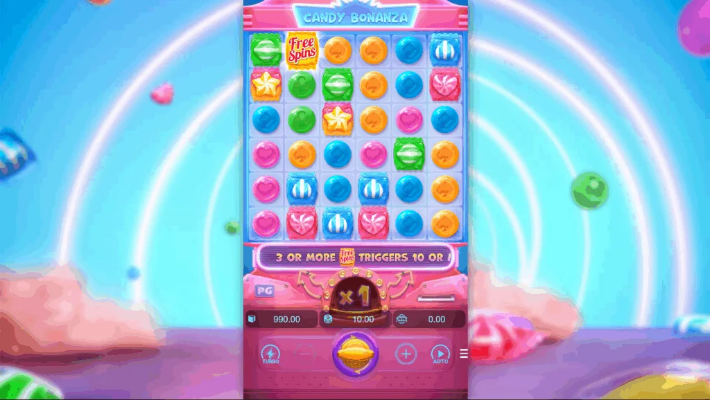 Candy Bonanza slot game screenshot