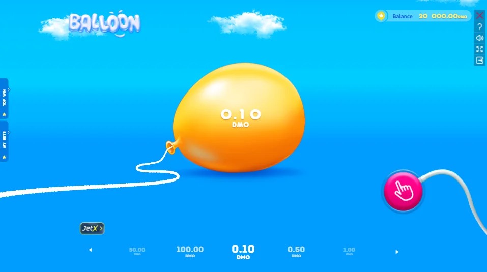 Balloon slot game screenshot
