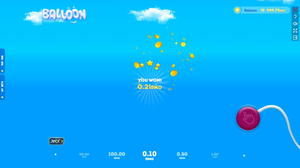 Balloon slot game