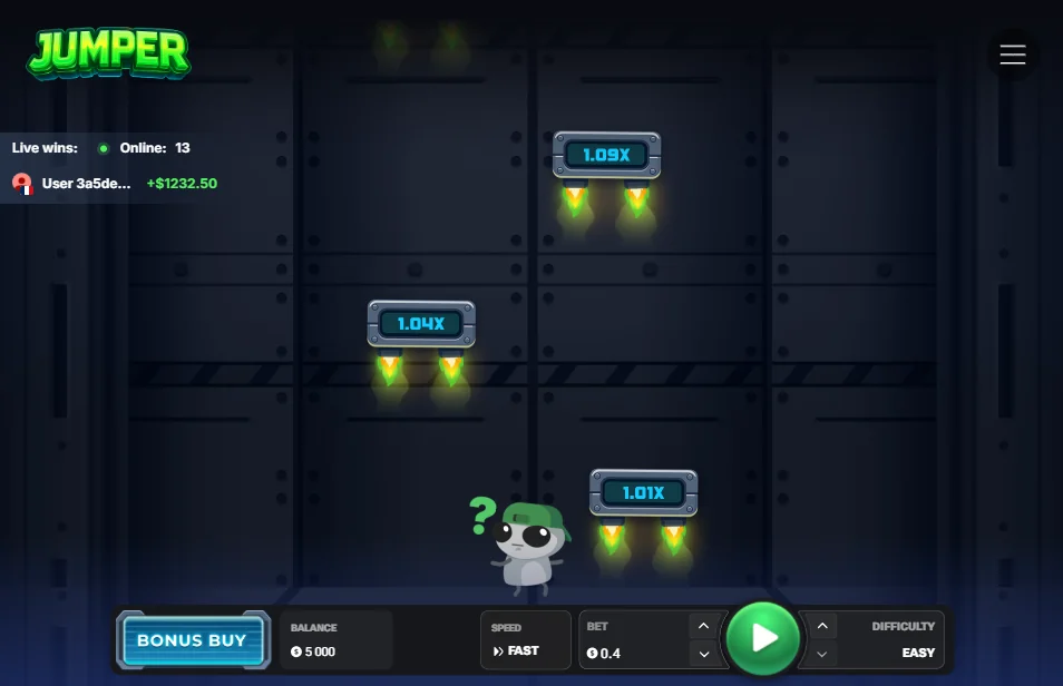 Jumper slot game screenshot