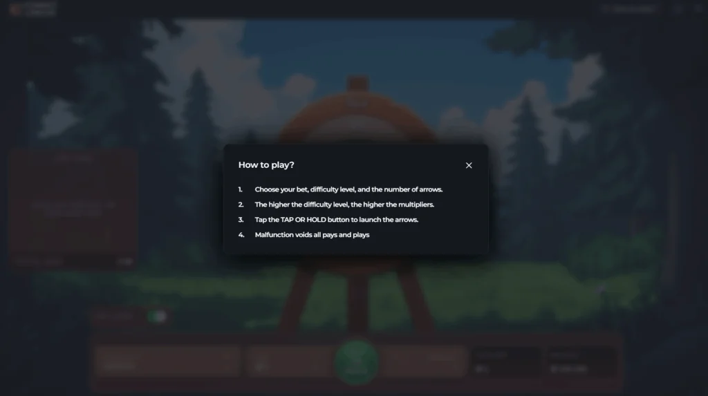 how to play Forest Arrow slot game